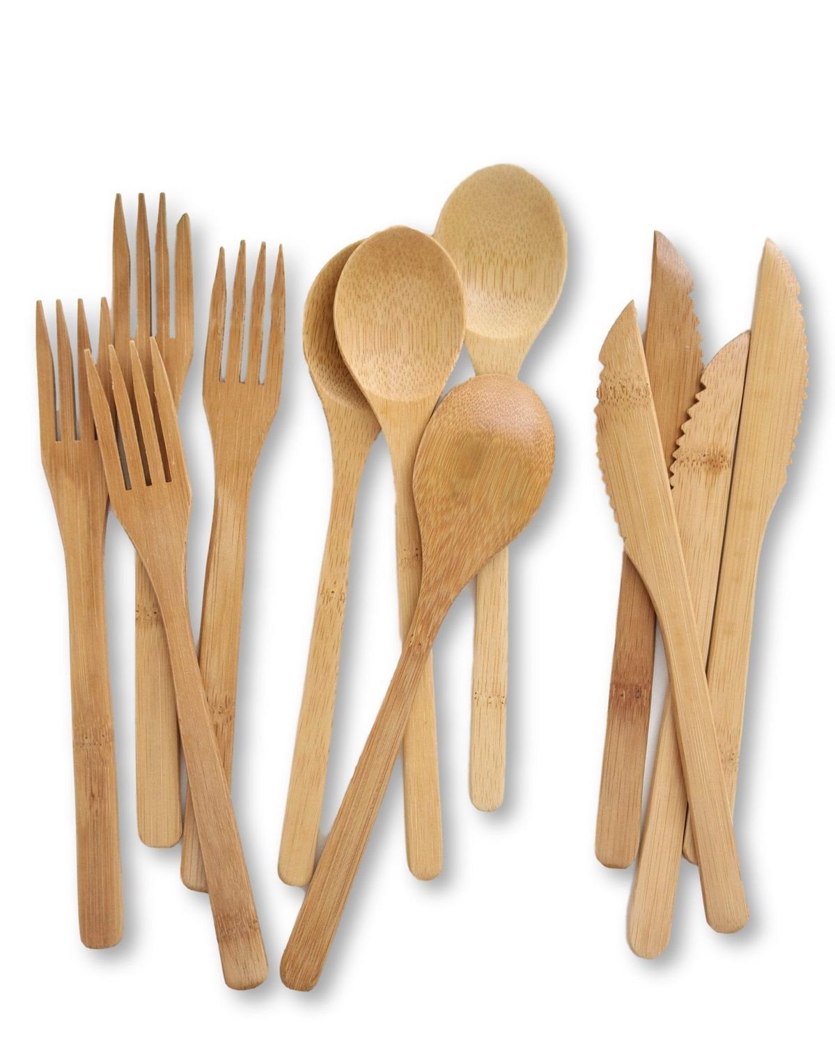 Bamboo Cutlery Set (Spoon, Fork, Knife)